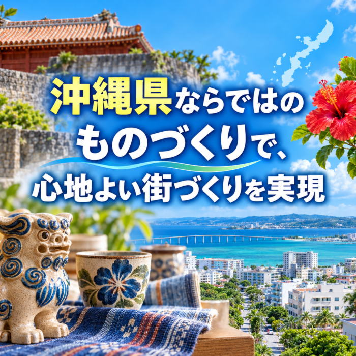沖縄県ならではのものづくりで、心地よい街づくりを実現
